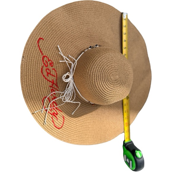 Ed Hardy Beige Sun Hat with Red Script - Picture 8 of 10
